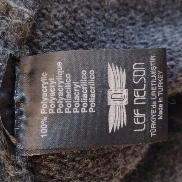 Leif Nelson Men’s Knitted Cardigan Slim Fit Hoodie.  Size L - Picture 10 of 16